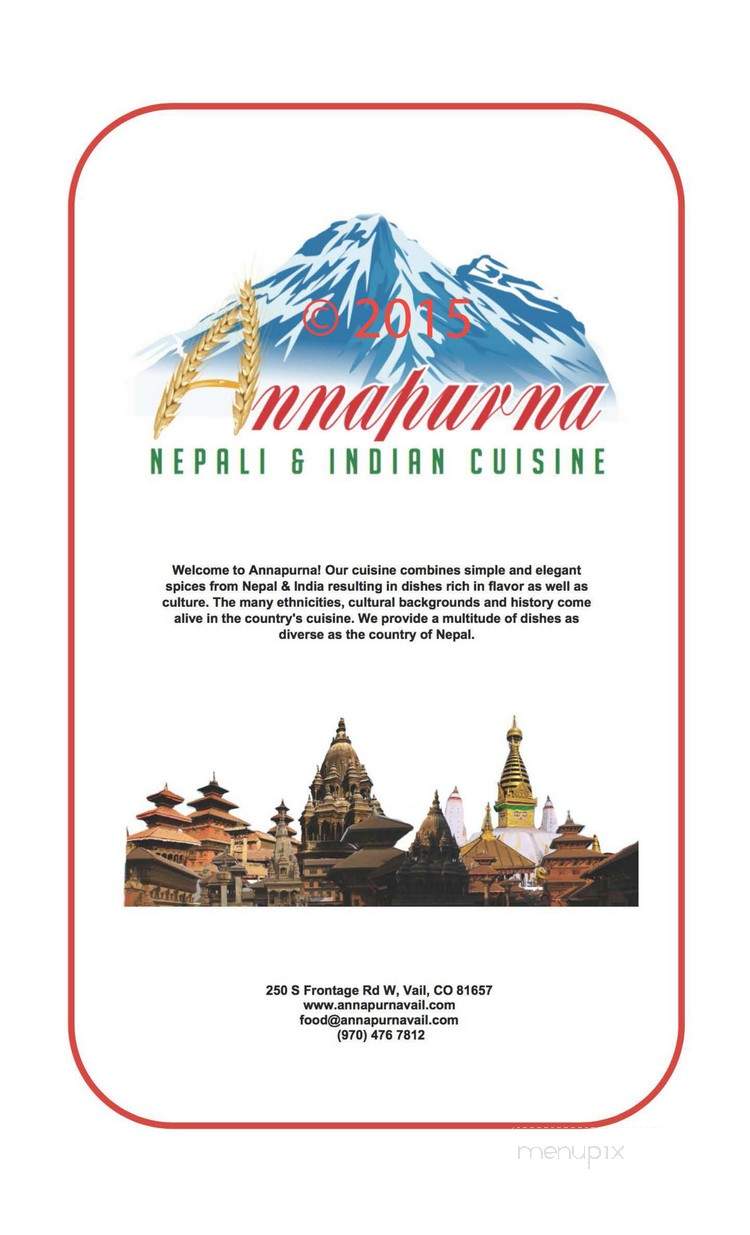 Annapurna Nepali and Indian Cuisine - Vail, CO