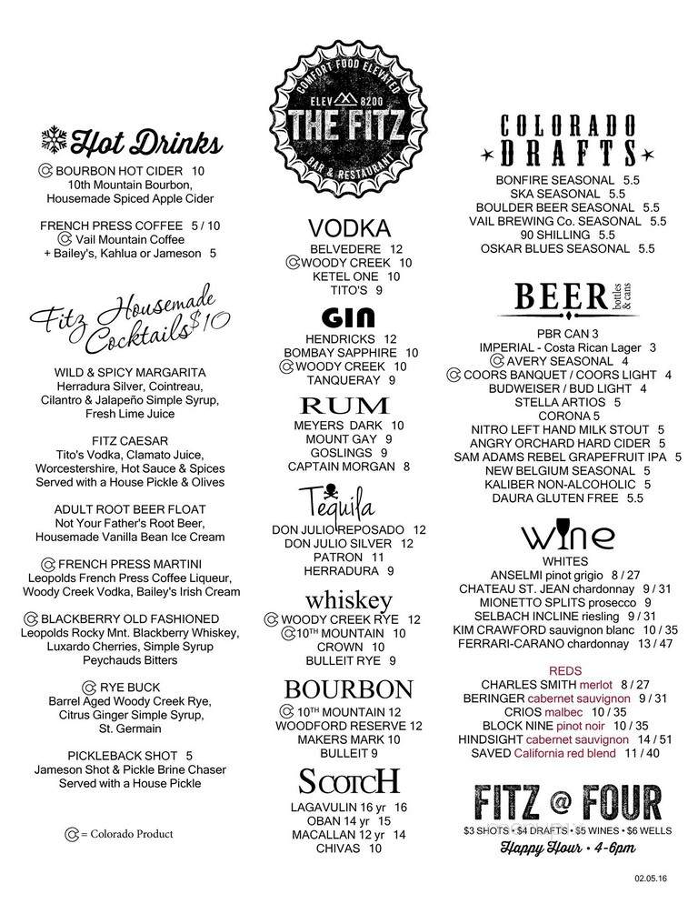 The Fitz Bar & Restaurant - Vail, CO