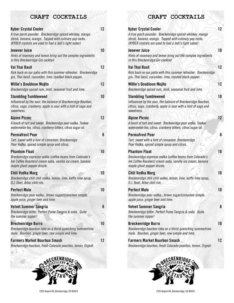 Breckenridge Distillery Restaurant - Breckenridge, CO