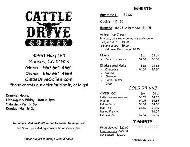 Cattle Drive Coffee - Mancos, CO