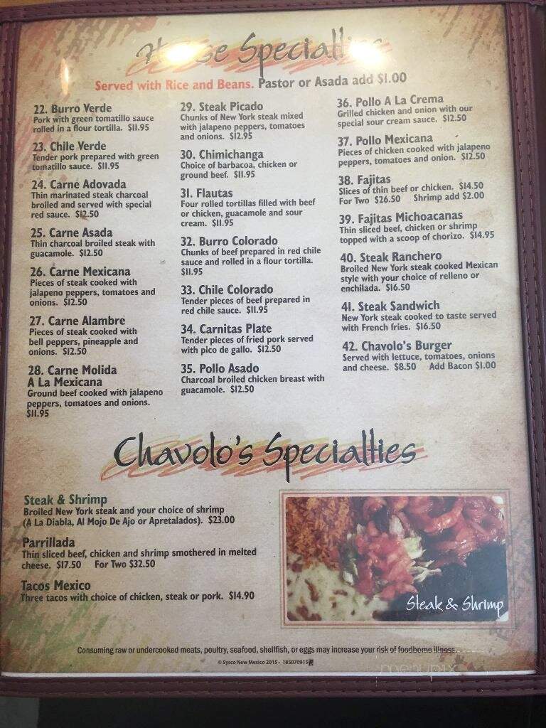 Chavolo's Mexican Restaurant - Bayfield, CO