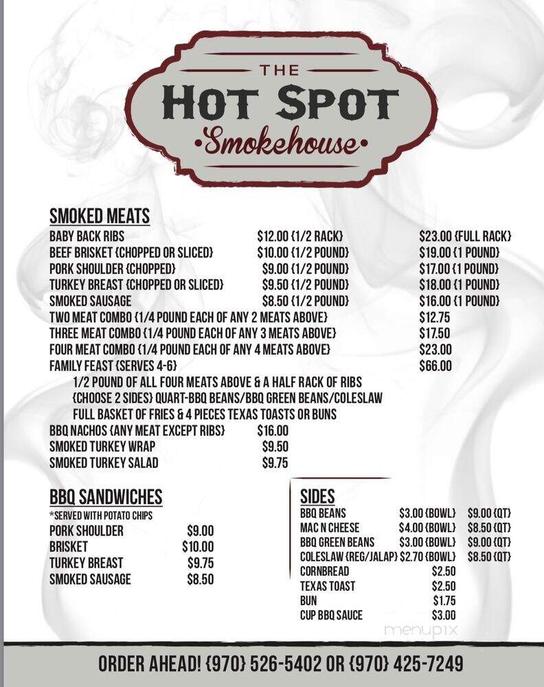Hot Spot Smokehouse - Sterling, CO