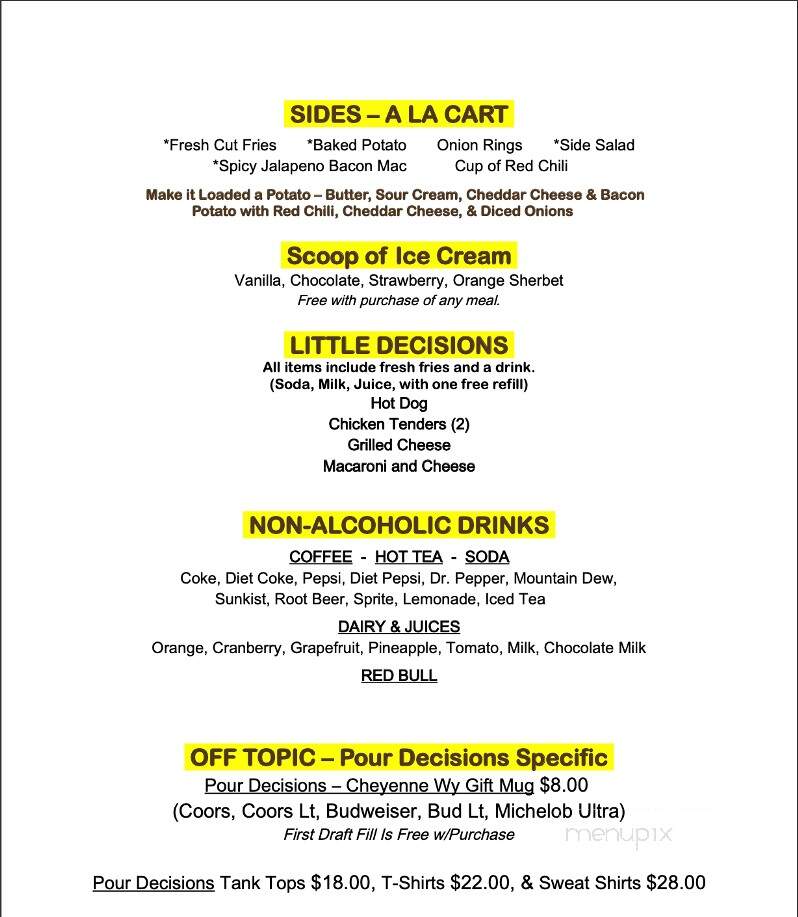 Pour Decisions Bar & Grill - Cheyenne, WY