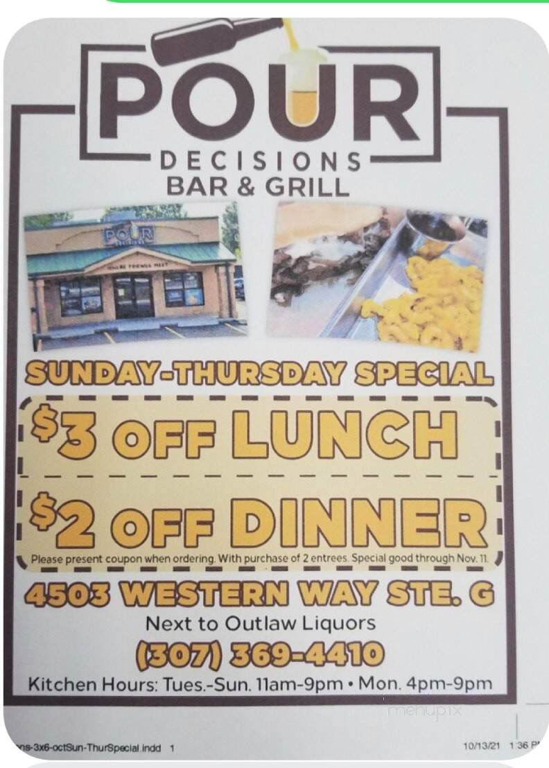 Pour Decisions Bar & Grill - Cheyenne, WY