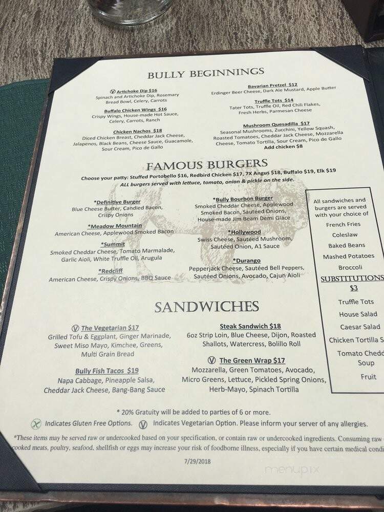 Bully Ranch Restaurant - Vail, CO