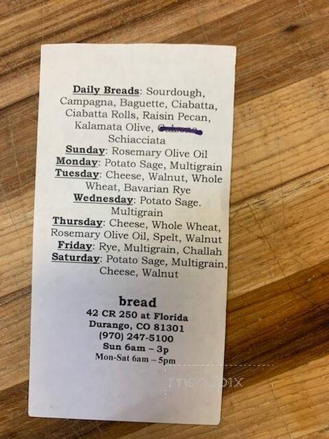 Bread - Durango, CO