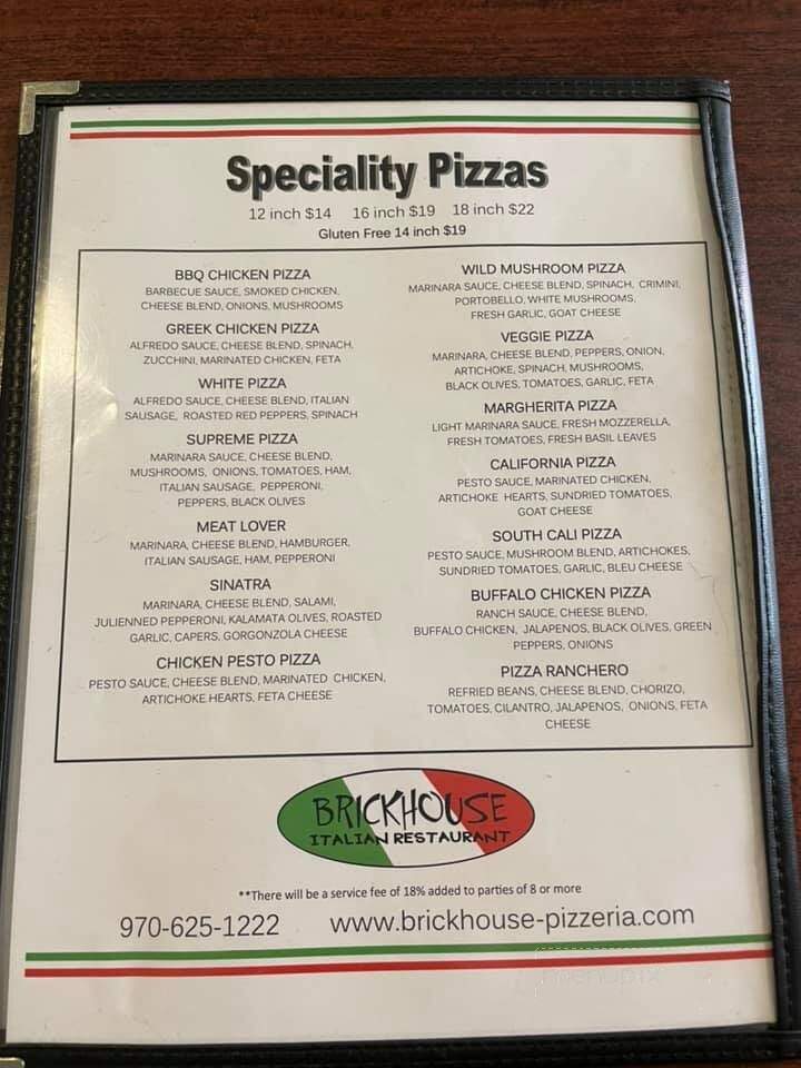 Brickhouse Pizzeria - Rifle, CO