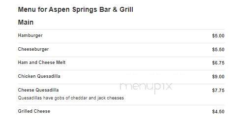 Aspen Springs Bar & Grill - Pagosa Springs, CO