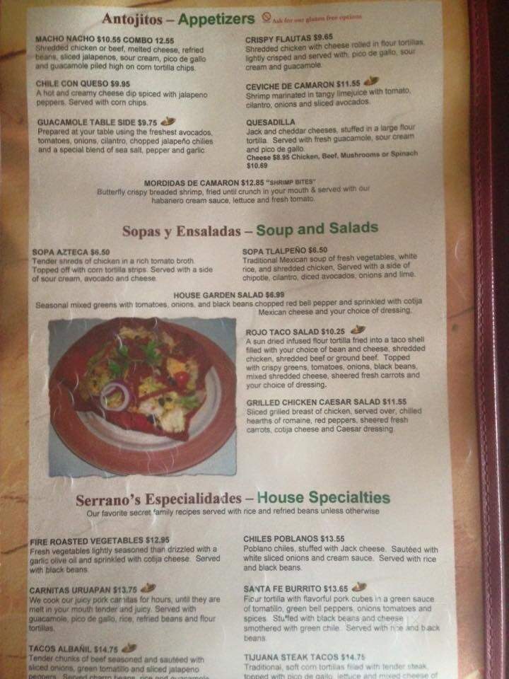 Serrano's Mexican Restaurant - Woodland Park, CO