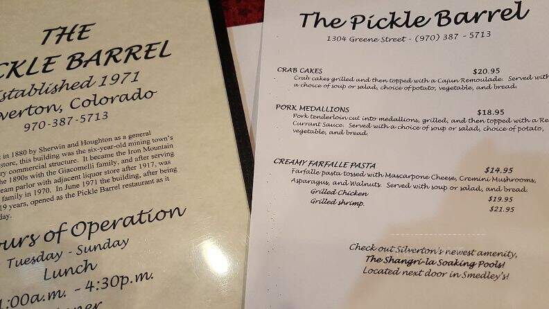 Pickle Barrel - Silverton, CO