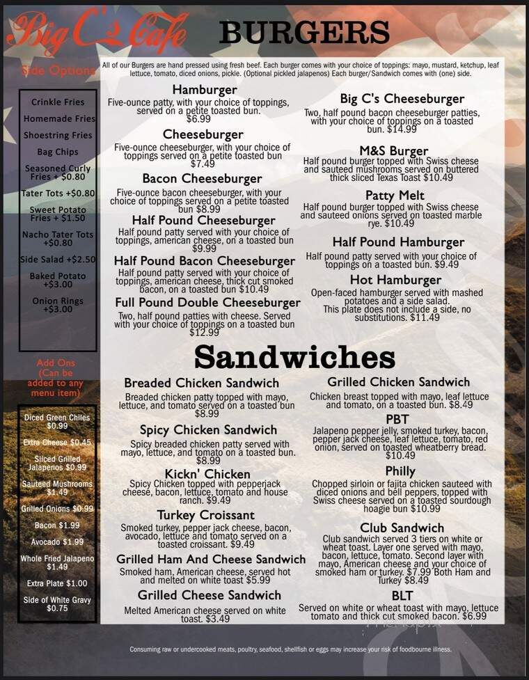 Big C's Sandwich Shop - Elkhart, KS