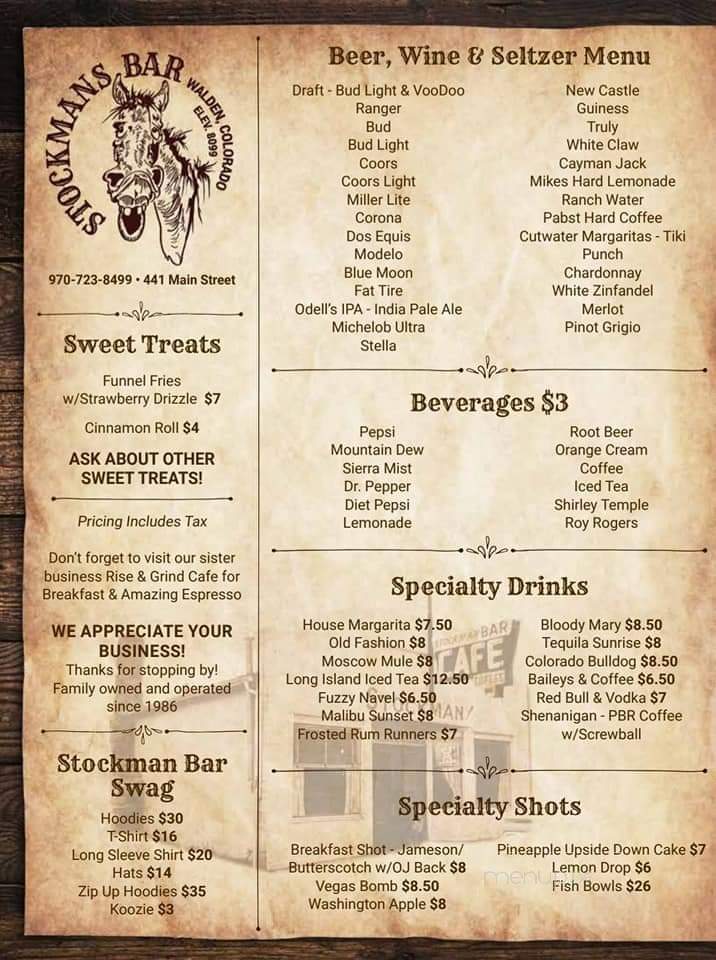 Stockman Bar - Walden, CO