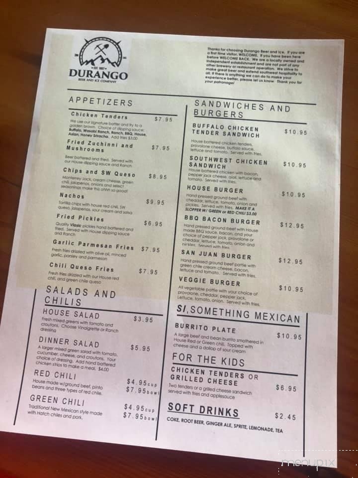 Durango Beer and Ice Company  - Durango, CO