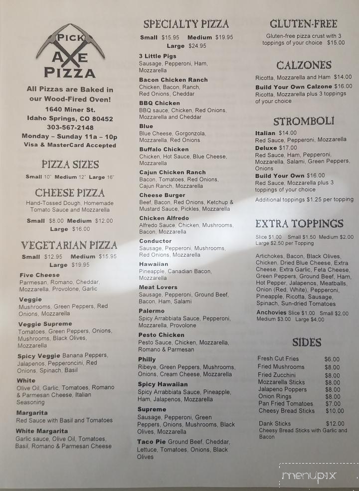 Pick Axe Pizza - Idaho Springs, CO